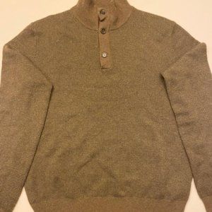 Polo Ralph Lauren mockneck pullover with suede trimmings